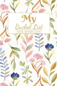 My Bucket List