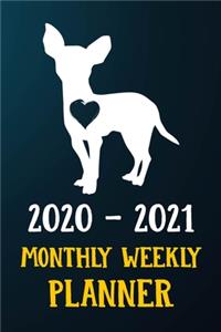 2020 2021 Monthly Weekly Planner
