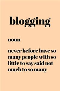 Blogging