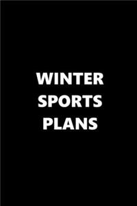 2020 Daily Planner Sports Theme Winter Sports Plans Black White 388 Pages