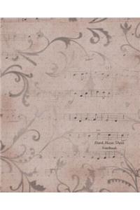 Blank Music Sheet Notebook