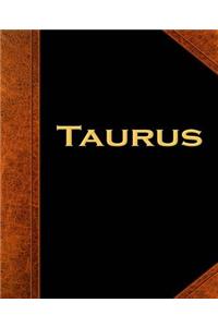 Taurus Zodiac Horoscope Vintage School Composition Book 130 Pages