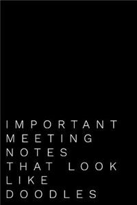 Important Meeting Notes That Look Like Doodles