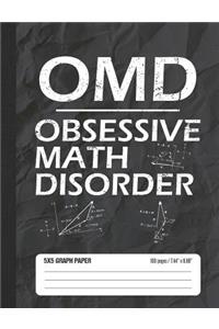 Omd Obsessive Math Disorder 5x5 Graph Paper