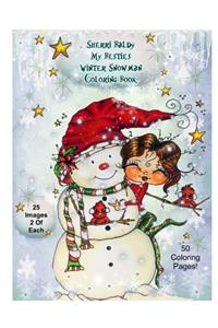 Sherri Baldy My-Besties Winter Snowmen Coloring Book