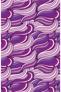 Journal Notebook Abstract Waves Purples