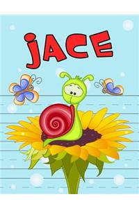 Jace: Personalized Book with Child's Name, Primary Writing Tablet, 65 Sheets of Practice Paper, 1