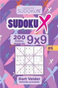 Sudoku X - 200 Normal Puzzles 9x9 (Volume 6)