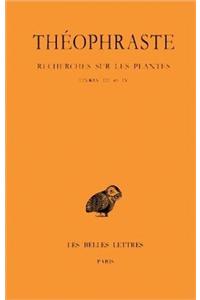 Theophraste, Recherches Sur Les Plantes