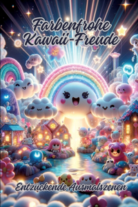 Farbenfrohe Kawaii-Freude