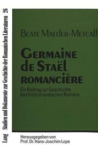 Germaine de Stael romanciere