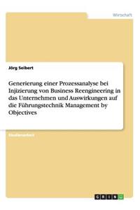 Generierung einer Prozessanalyse bei Injizierung von Business Reengineering in das Unternehmen und Auswirkungen auf die Führungstechnik Management by Objectives