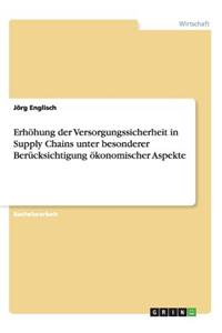 Erhöhung der Versorgungssicherheit in Supply Chains unter besonderer Berücksichtigung ökonomischer Aspekte