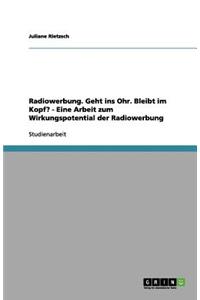 Radiowerbung. Geht ins Ohr. Bleibt im Kopf? - Eine Arbeit zum Wirkungspotential der Radiowerbung