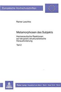 Metamorphosen Des Subjekts