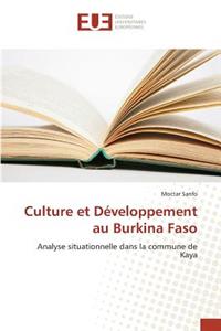 Culture et développement au burkina faso