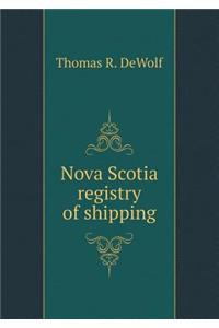 Nova Scotia Registry of Shipping