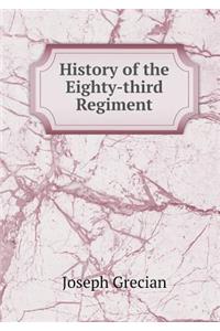 History of the Eighty-third Regiment