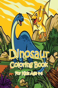 Dinosaur Coloring Book For Kids Age 4-8