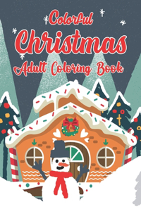Colorful Christmas Adult Coloring Book