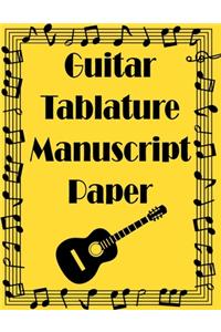 Guitar Tab Manuscript Paper
