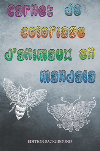 carnet de coloriage d'animaux en mandala