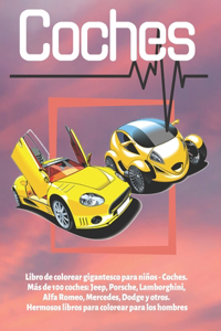 Libro de colorear gigantesco para niños - Coches. Más de 100 coches