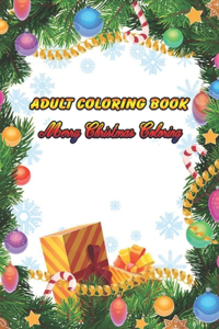 Adult Coloring Book Merry Christmas Coloring