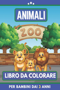 Animali Libro Da Colorare Per Bambini Dai 3 Anni
