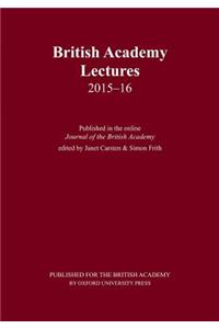 British Academy Lectures, 2015-16