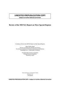 Review of the MEPAG Report on Mars Special Regions
