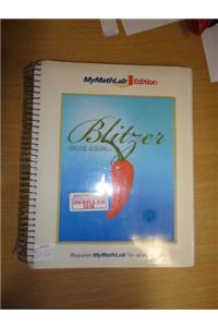 Collge Algebra, the Mymathlab Edition, Package