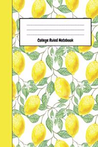 College Ruled Notebook