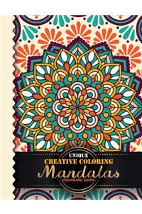 Unique Creative Coloring Mandalas Coloring Book
