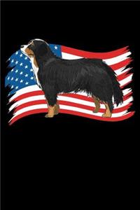 Bernese Mountain Dog US Flag