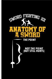 Sword Fighting 101 Anatomy of a sword the Point Not the Point But still Hurts