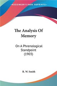 Analysis Of Memory