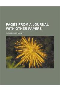 Pages from a Journal with Other Papers
