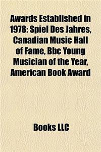 Awards Established in 1978
