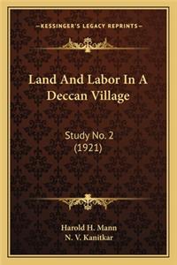 Land and Labor in a Deccan Village