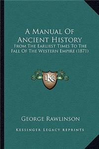 Manual Of Ancient History