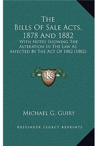 Bills Of Sale Acts, 1878 And 1882