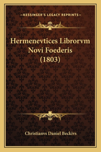 Hermenevtices Librorvm Novi Foederis (1803)