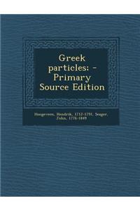 Greek Particles;