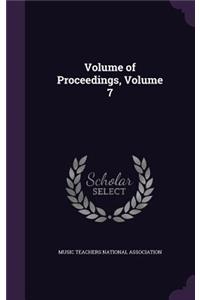 Volume of Proceedings, Volume 7