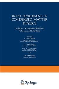 Recent Developments in Condensed Matter Physics