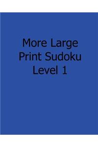 More Large Print Sudoku Level 1