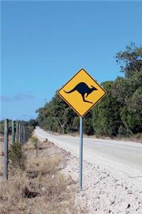 Kangaroo Warning Sign on Road in Australia Journal