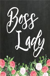 Chalkboard Journal - Boss Lady (White)