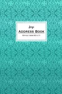 Large Address Book - Office/Desk 8.5 x 11